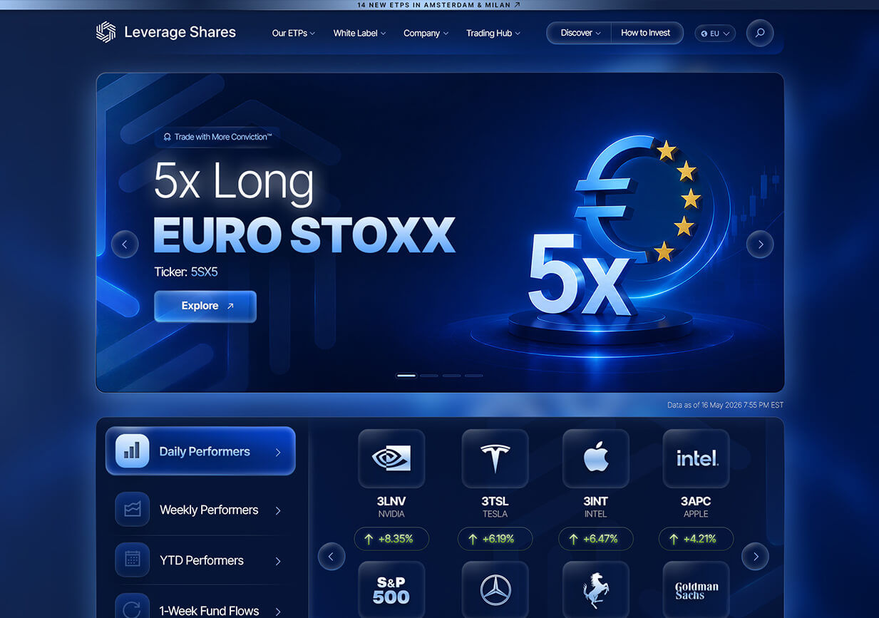 Dark Fintech Homepage UI Design