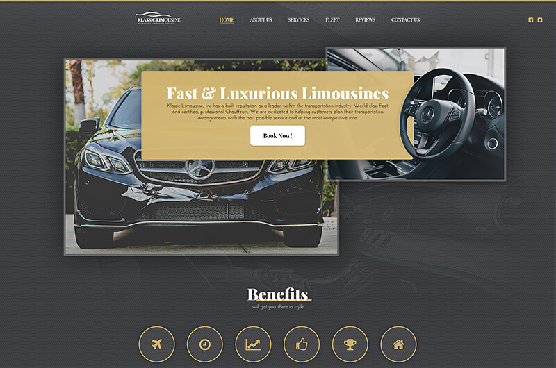 Luxury Limousines Website Design