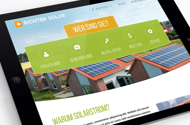 Solar Website Design